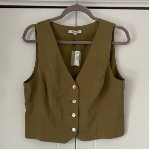 Madewell Katrina Crop Vest Top in Softdrape